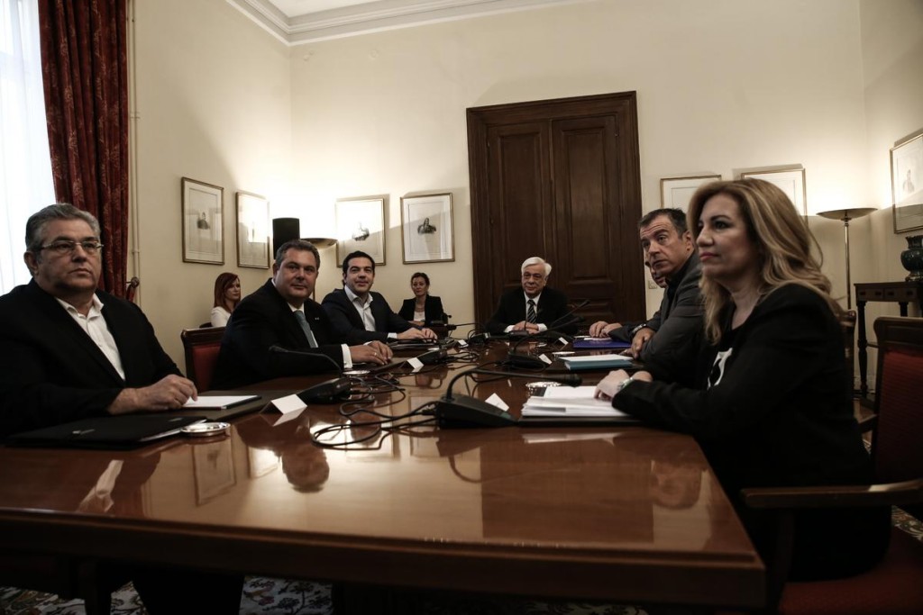 Meeting of the council of the political leaders, at the Presidential Mansion, in Athens, on July 6, 2015 / Συμβούλιο των πολιτικών αρχηγών, στο Προεδρικό Μέγαρο, Αθήνα, στις 6 Ιουλίου, 2015